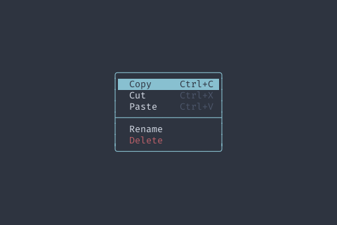ContextMenu preview