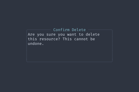 Modal preview